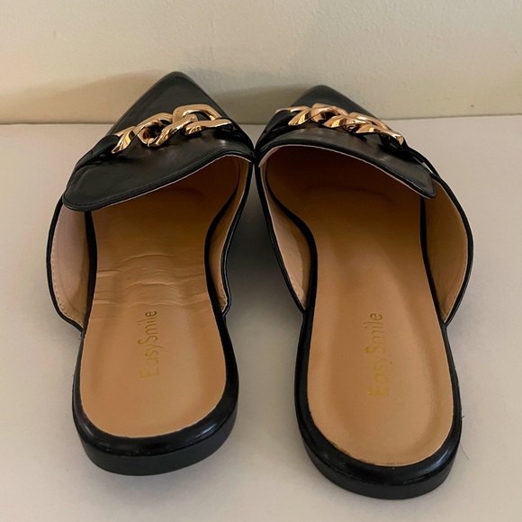 Easy Smile Mules Slides Chain Loafer - Picture 5 of 11